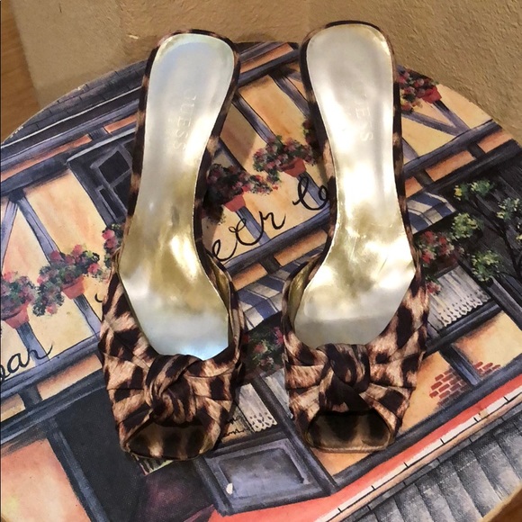 Guess Shoes - Guess leopard mules